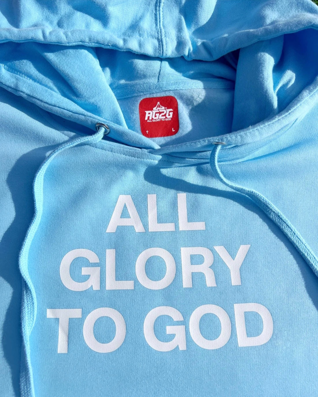 All Glory To God "Essential" Hoodie 'Sky Blue'