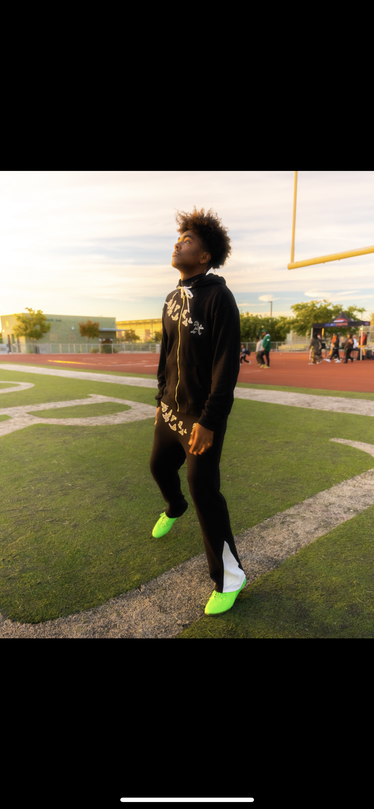 Christian Apparel: All Glory To God ‘Iced Out Flocka Doves’ FlyFleece Flared Sweatpants in Black with dove graphics, bold lettering, and Philippians 4:13. Great for Christian bottoms, Christian streetwear, and Christian athletic wear.