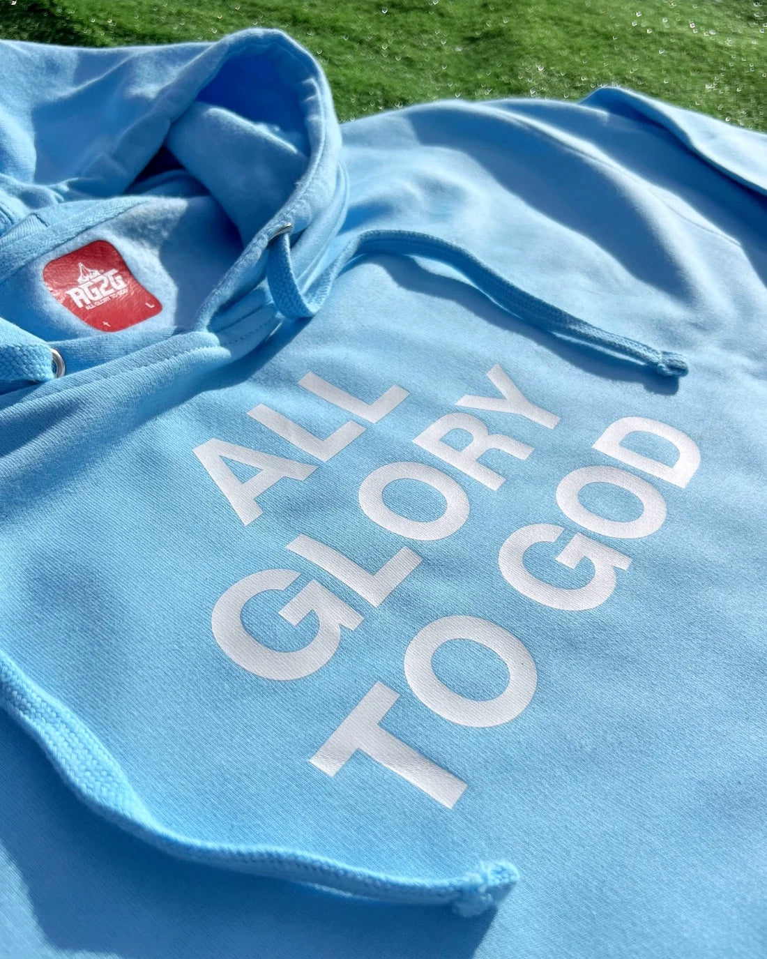 All Glory To God "Essential" Hoodie 'Sky Blue'