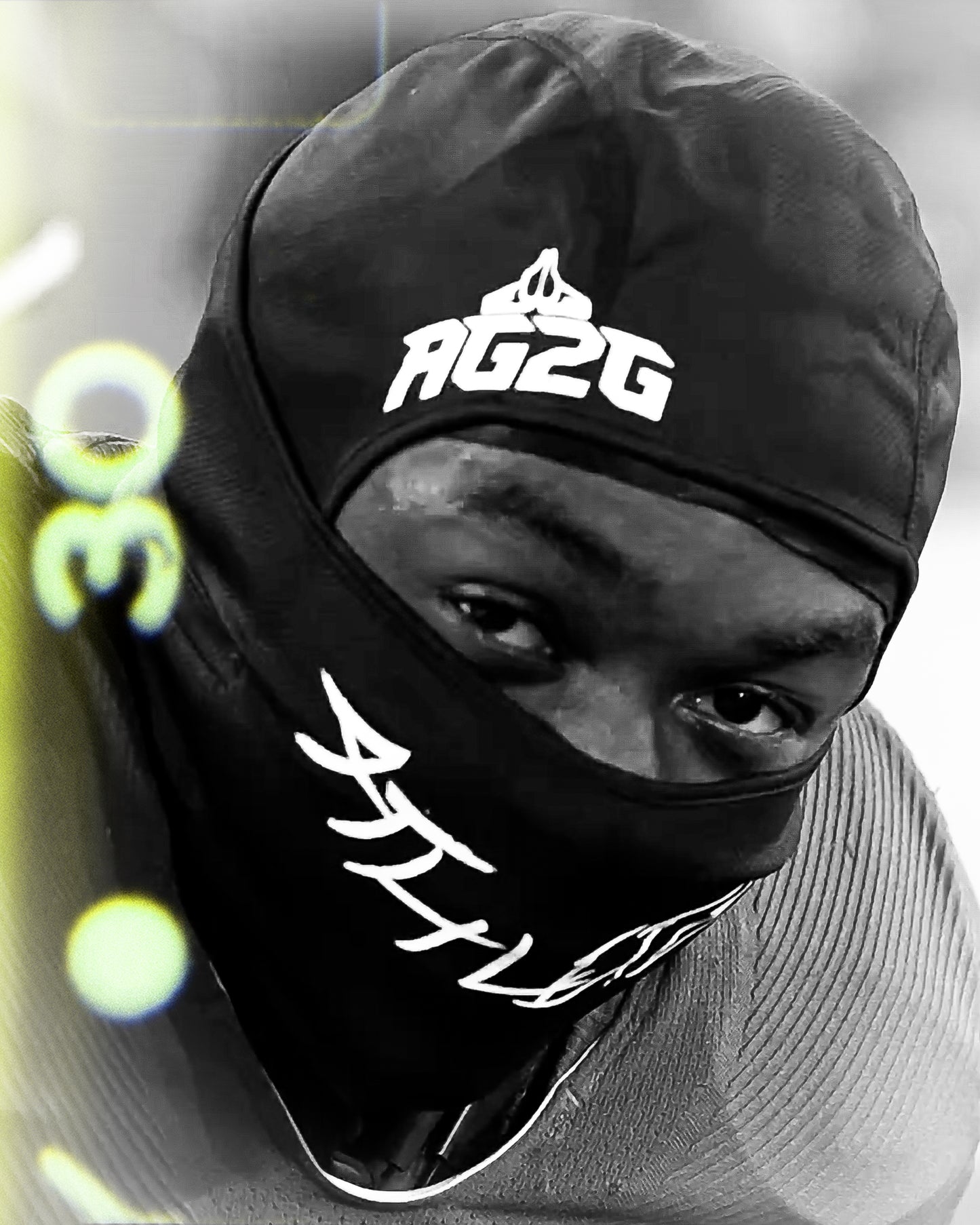 Christian Apparel: All Glory To God ‘Skeezy’ FlyFit Ski Mask in Black and bold lettering. Perfect for Christian Ski Mask, Christian athletic wear, and Christian streetwear.