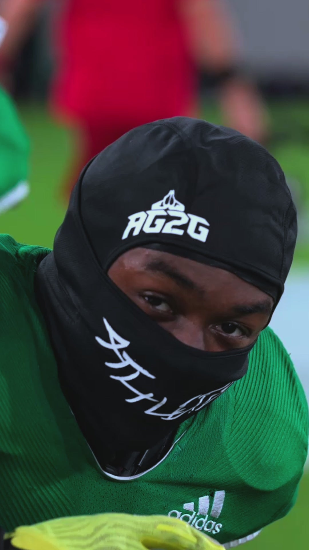 Christian Apparel: All Glory To God ‘Skeezy’ FlyFit Ski Mask in Black and bold lettering. Perfect for Christian Ski Mask, Christian athletic wear, and Christian streetwear.