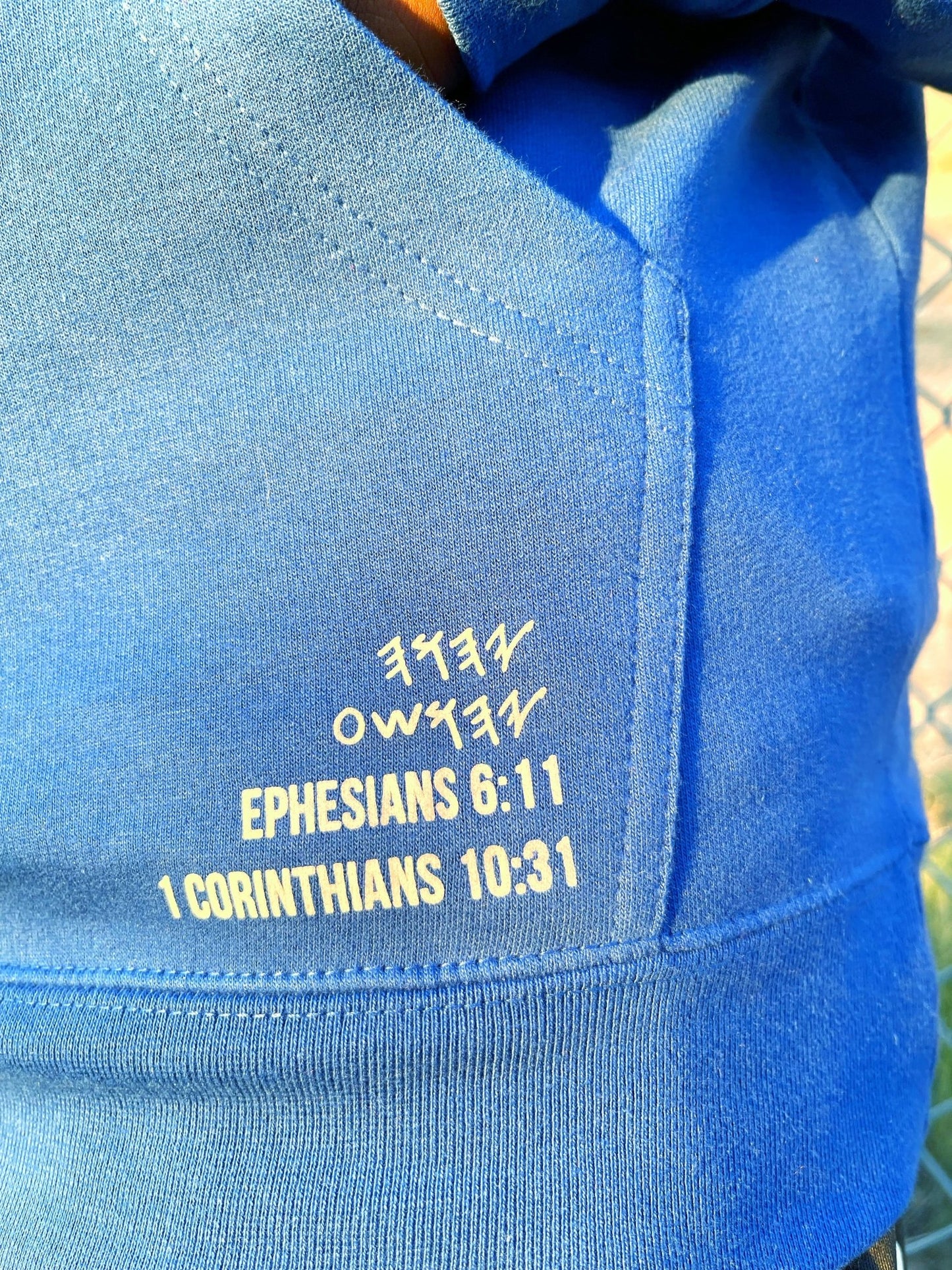 Blue "OG Logo" Hoodie - All Glory To God Apparel @AG2G | Christian Hoodies