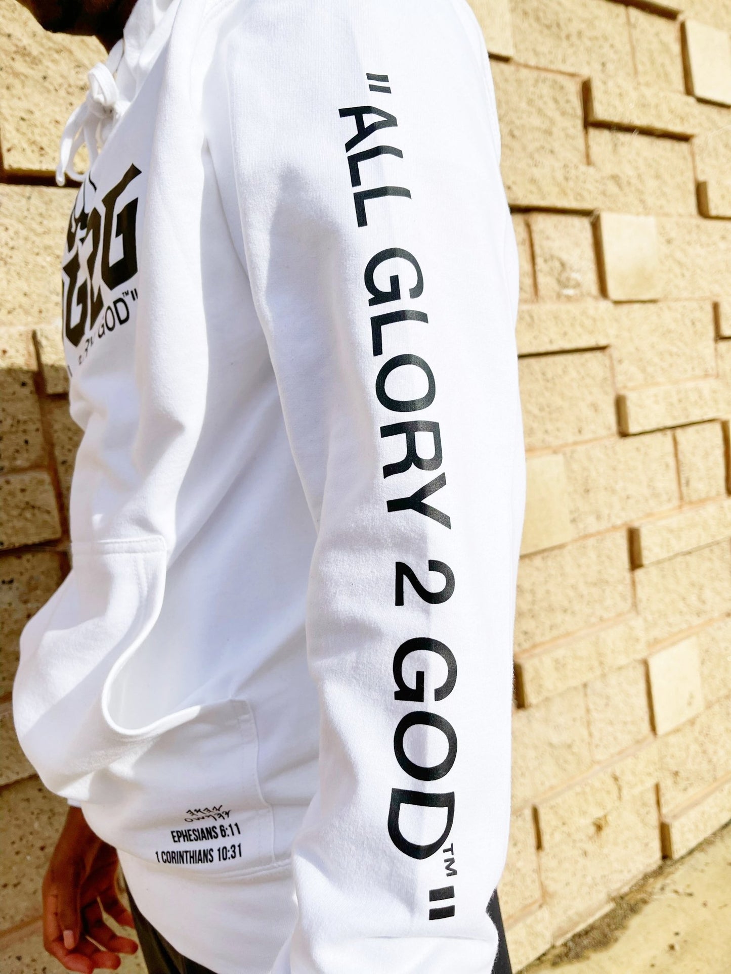White Lifestyle "OG" Hoodie - All Glory To God Apparel @AG2G
