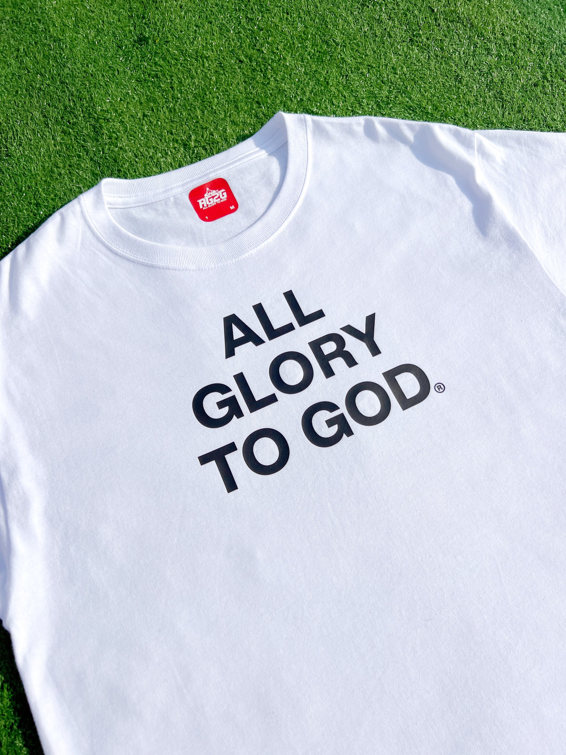 All Glory To God “Essential” T-Shirt 'White' | Christian apparel > t shirts > streetwear