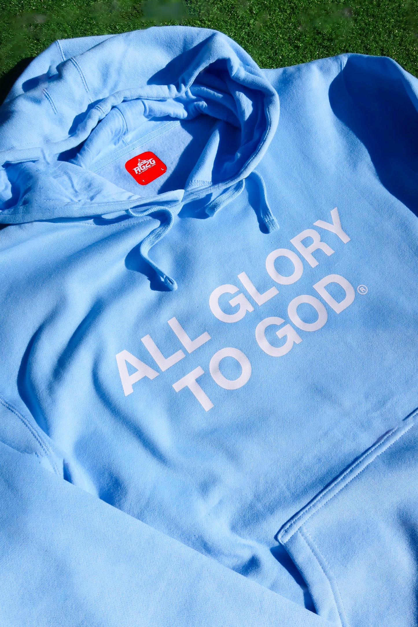 All Glory To God "Essential" Hoodie 'Sky Blue'