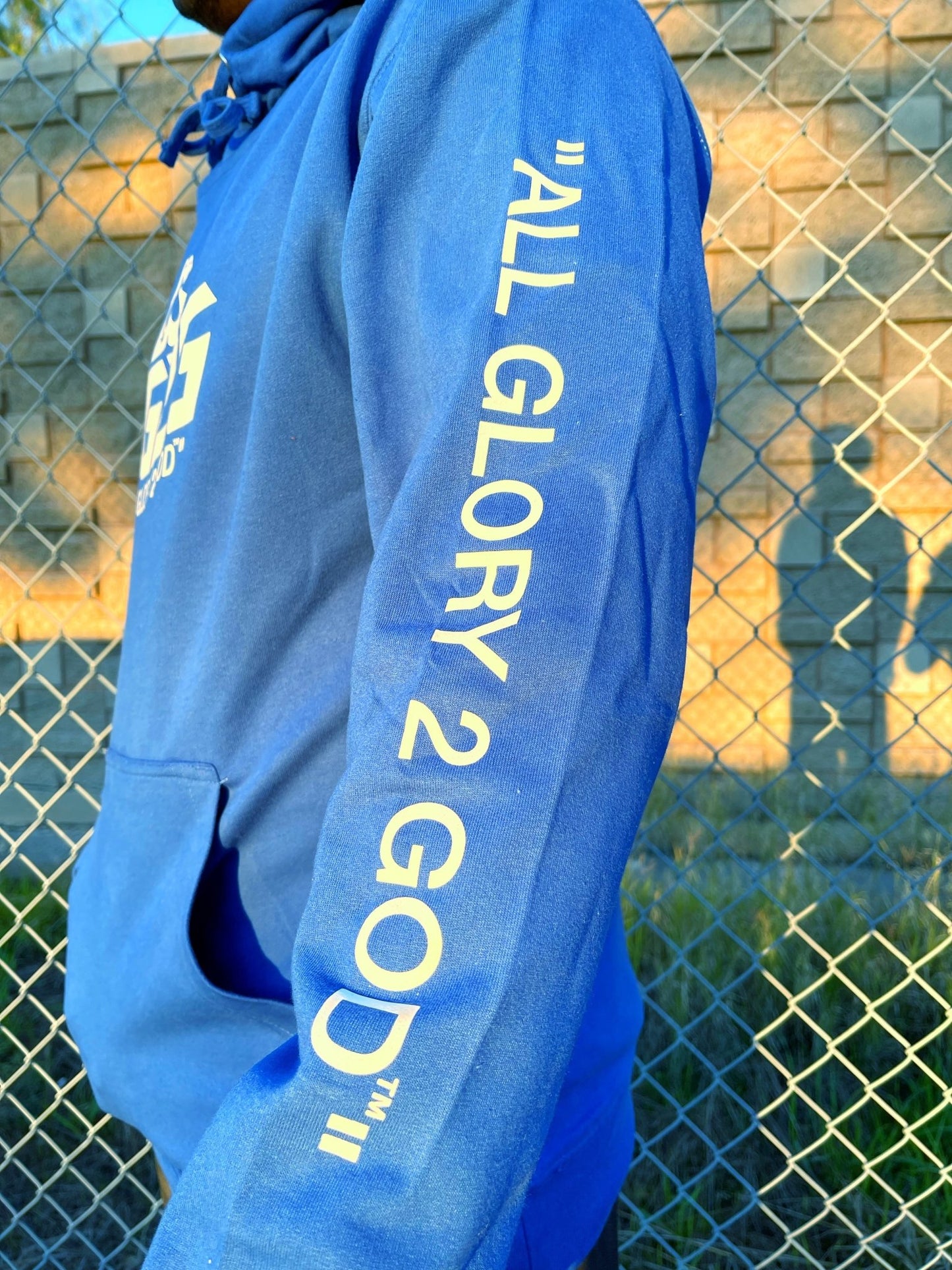 Blue "OG Logo" Hoodie - All Glory To God Apparel @AG2G | Christian Hoodies