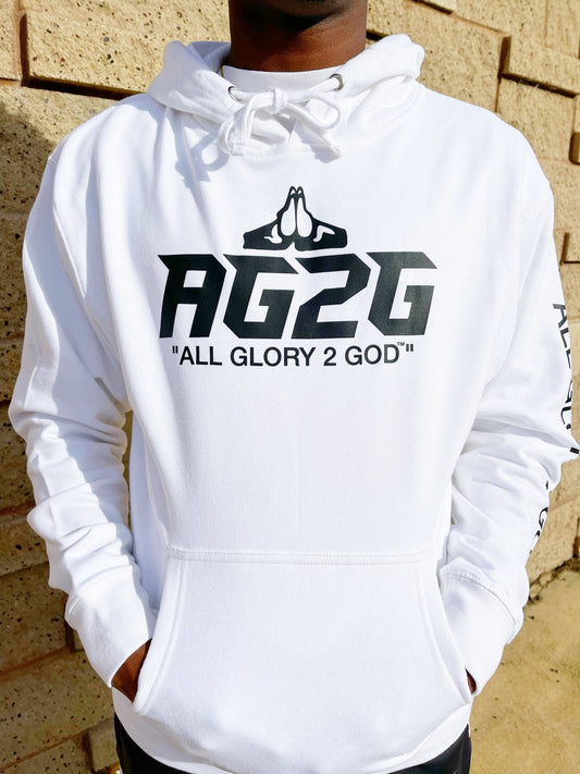 White Lifestyle "OG" Hoodie - All Glory To God Apparel @AG2G