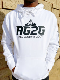 White "OG Logo" Hoodie - All Glory To God Apparel @AG2G | Christian Hoodies